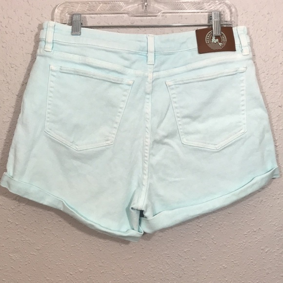 Disney Her Universe “Little Mermaid” 30th Anniversary Mint Green Denim Shorts - Picture 3 of 13
